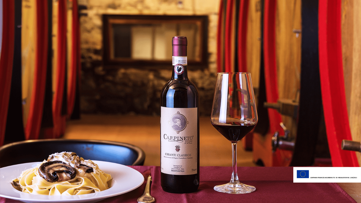 Pappardelle with porcini mushrooms, recipe and red wine to pair